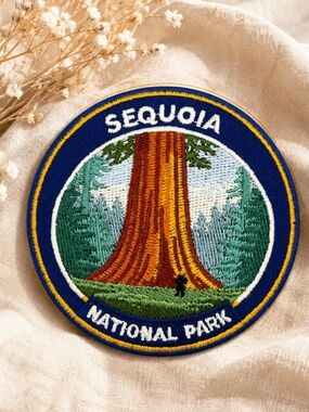 Sequoia National Park Patch – 3 Inch Iron On Embroidered California Giant